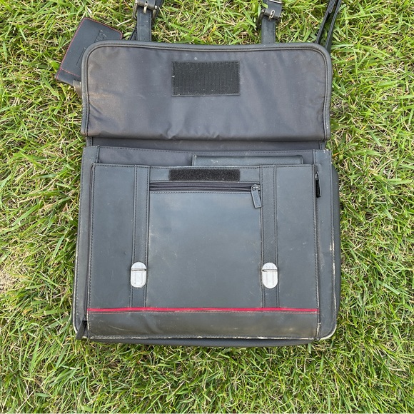Targus Leather Briefcase Lap Top Bag - Picture 9 of 10